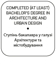 Completed bachelor's degree in Architecture